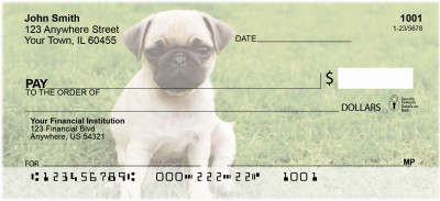 Pugs At The Park Personal Checks | DOG-84