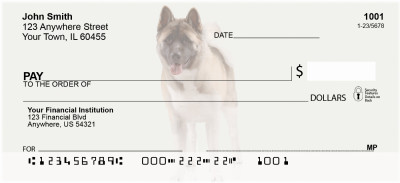 Akita Personal Checks | DOG-90