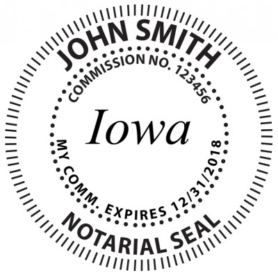 Iowa Notary Embosser | EMB-NOT-IA