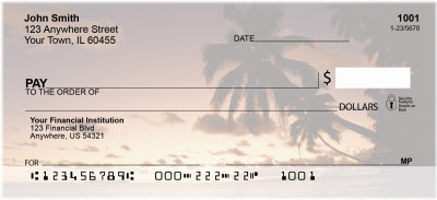 Sunset Silhouettes Personal Checks | EVC-14
