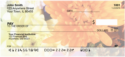 Colorful Floral Bouquets Personal Checks | FLO-09