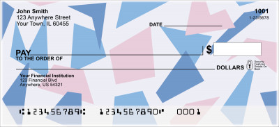 Geometric Pastels Personal Checks | GEO-001