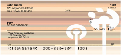 Chocolate Abstract Personal Checks | GEO-32