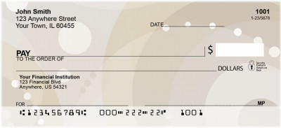 Java Inspired Circles Personal Checks | GEO-99