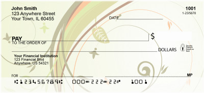 Tropical Filigree Foliage Personal Checks | GEP-42