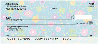 Spring Flower Personal Checks | GEP-54