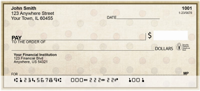 Linen Dots Personal Checks | GEP-69