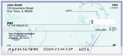 Stylistic Filigree Personal Checks | JUR-04