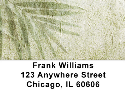 Vintage Canvas With Foliage Address Labels | LBABS-36
