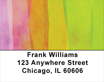 Pastel Brushstrokes Address Labels | LBABS-53