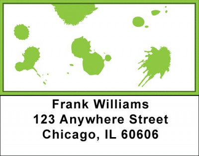 Paint Drops Address Labels | LBABS-80