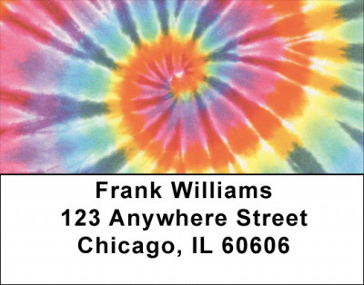 Tie Dye Pattern Address Labels | LBABS-84