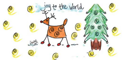 Joy to the World Address Labels by Amy S. Petrik | LBAMY-08