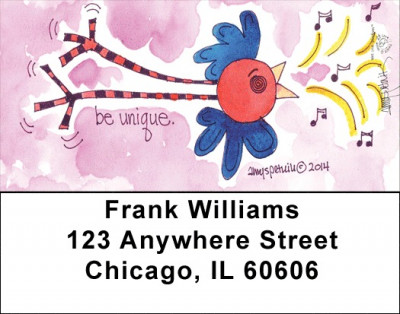 Motivating Birds Address Labels | LBAMY-19