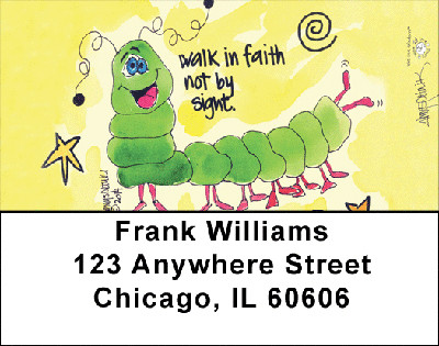 Corinthian Caterpillar Address Labels | LBAMY-22