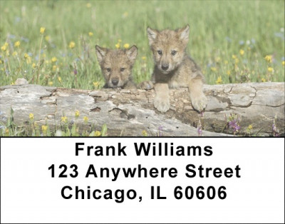 Mischievous Wolves Address Labels | LBANK-84