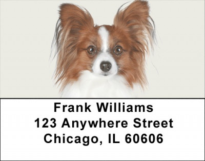 Papillon Address Labels | LBDOG-106