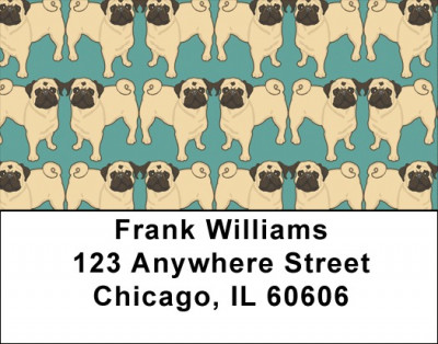 Pug Wallpaper Address Labels | LBDOG-81