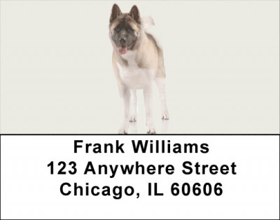 Akita Address Labels | LBDOG-90