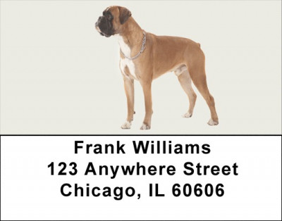 Boxer Address Labels | LBDOG-95