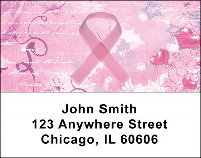 Breast Cancer Address Labels | LBEVC-31