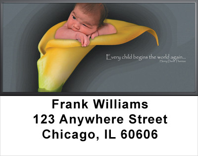 Baby New Beginnings Address Labels | LBFAM-05