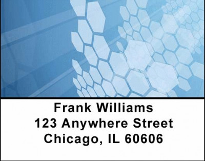 Digital Hexagons Address Labels | LBGEO-42