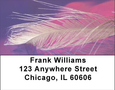 Golden Feather Address Labels | LBGEO-65