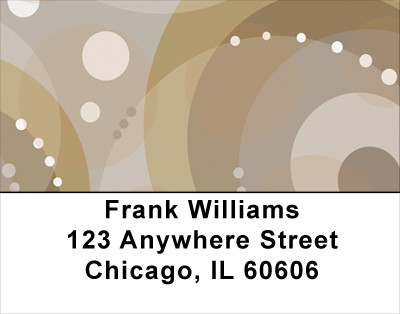 Java Inspired Circles Address Labels | LBGEO-99
