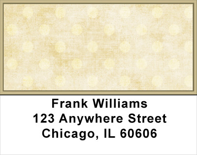 Vintage Dots Address Labels | LBGEP-01