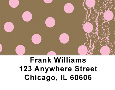 Brown Table Cloth Address Labels | LBGEP-04