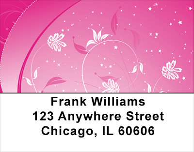 Hot Pink Nights Address Labels | LBGEP-27
