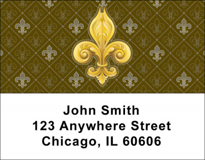 Fleur-de-lis Address Labels | LBGEP-64
