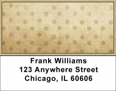 Linen Dots Address Labels | LBGEP-69