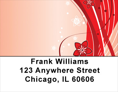 Filigree Floral And Lace Abstract Address Labels | LBNAT-70