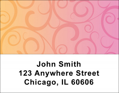Swirls Address Labels | LBOPC-10