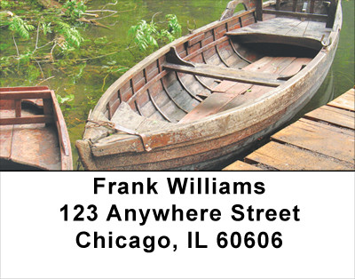 Vintage Fishing Boats Address Labels | LBSCE-74