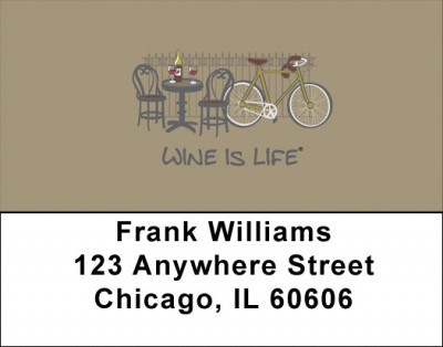 Wine Is Life Address Labels | LBWIL-06