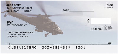 Helicopter Images Personal Checks | MIL-75