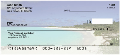 Beach Getaway Personal Checks | SCE-90