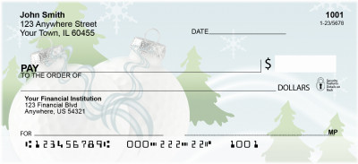 Golf Christmas Ornaments Personal Checks | SPO-69
