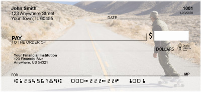 Highway On Skateboard Personal Checks | SPO-76