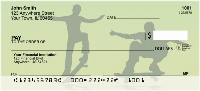 Skateboards Going Green Personal Checks | SPO-80