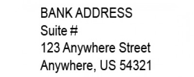 Bank Address Style 2 Stamp | STA-LAS-BNK2