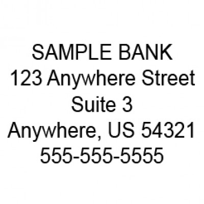 Extended Branch Address Stamp | STA-LAS-BRE