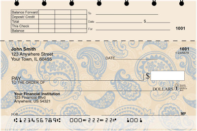 Paisley Paradise Top Stub Checks | TSABS-89