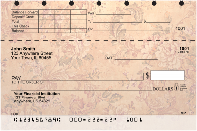 Vintage Baroque Top Stub Checks | TSFLO-97