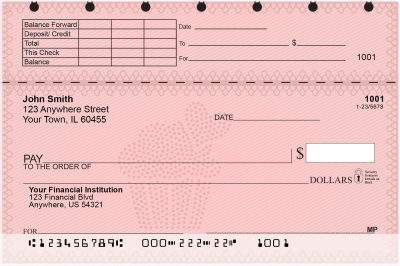 Valentine Treats Top Stub Personal Checks | TSLOV-18