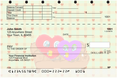 Feelin' the Love Top Stub Personal Checks | TSLOV-19