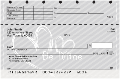 Forever Yours Top Stub Personal Checks | TSLOV-20